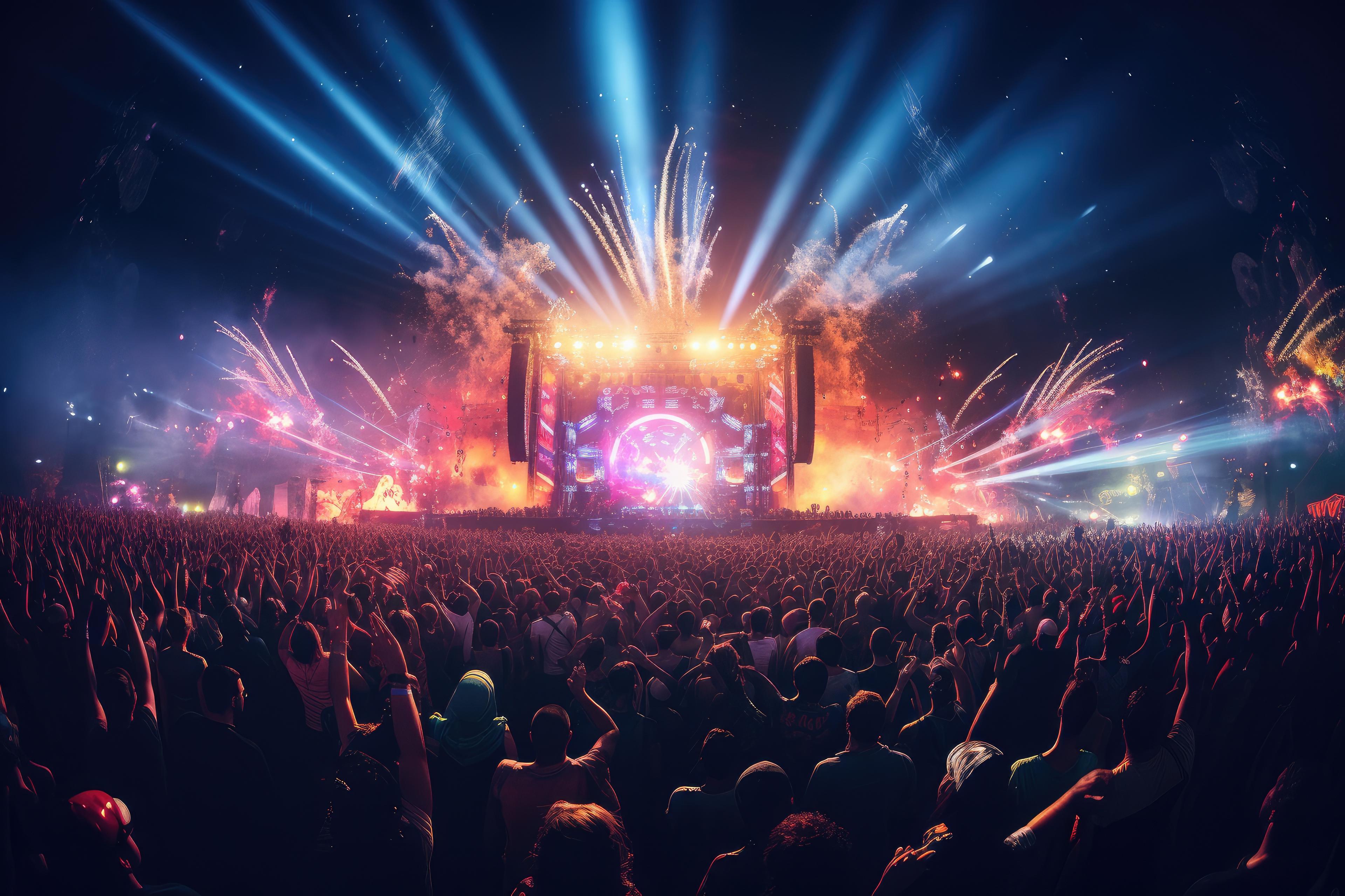 Ultra Miami skyline and main stage