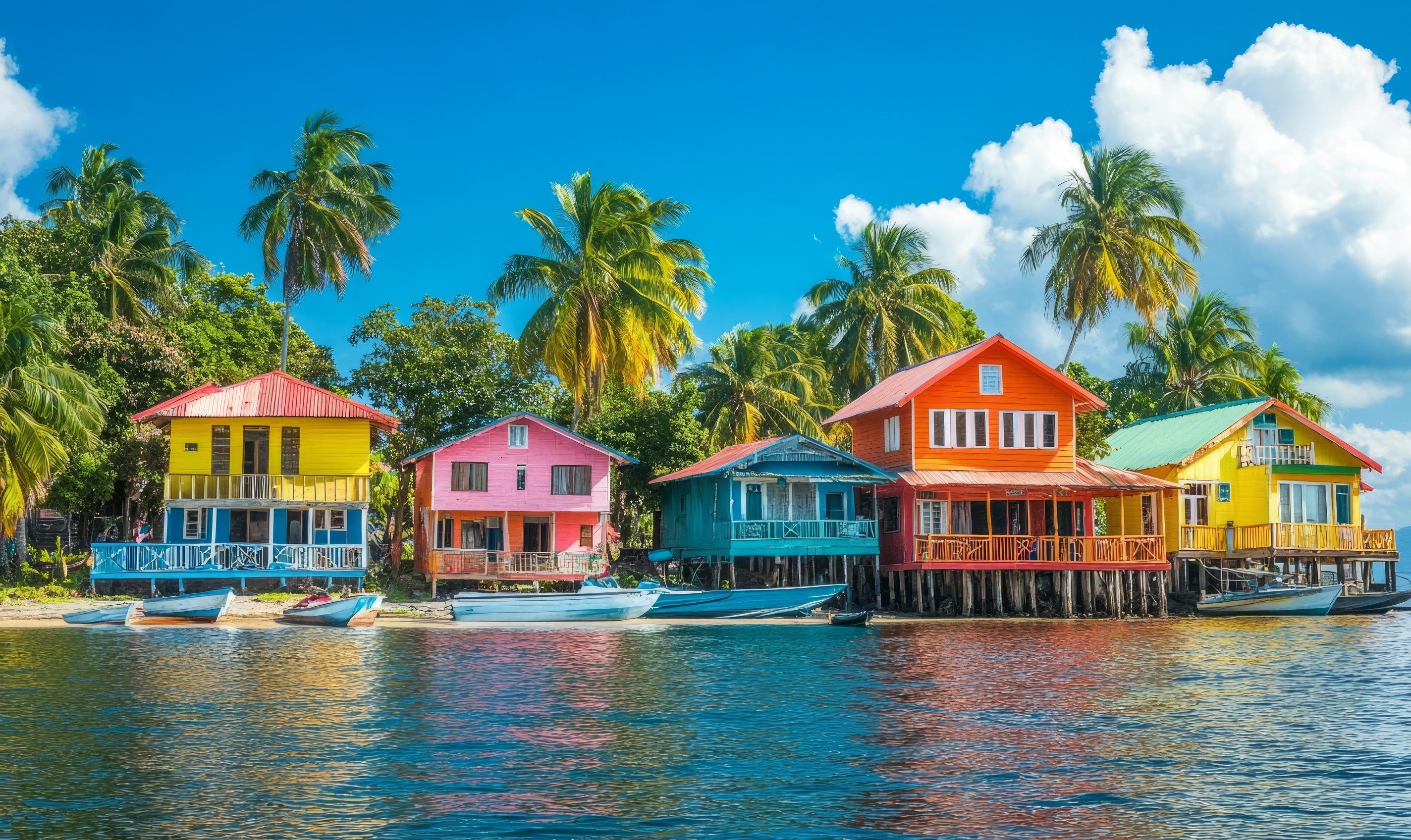 Colorful Panama coast