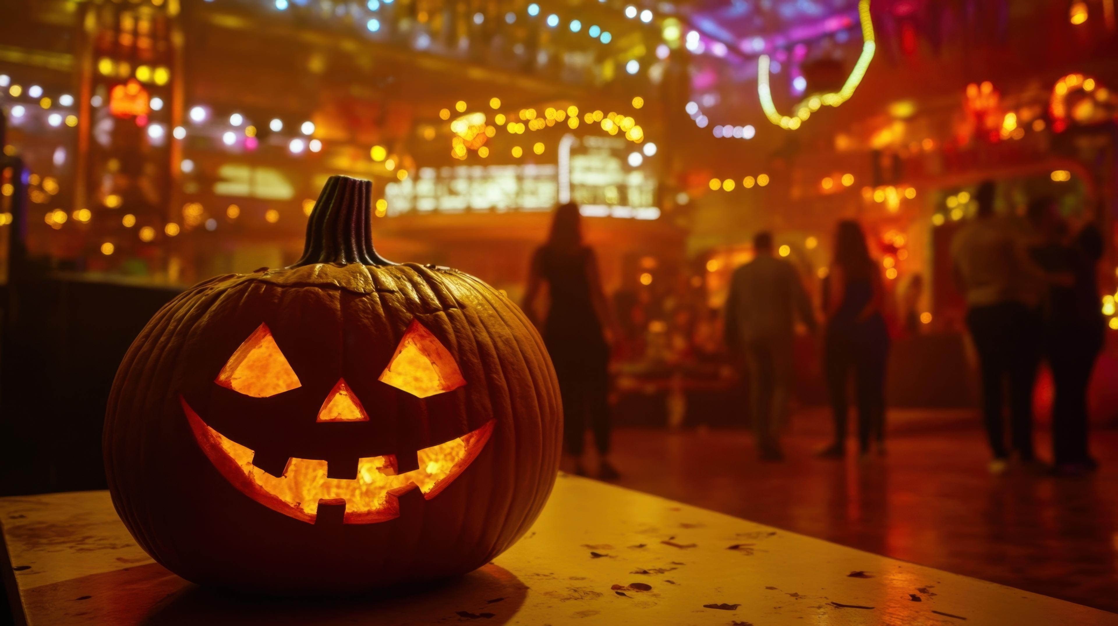 Salem streets at Halloween